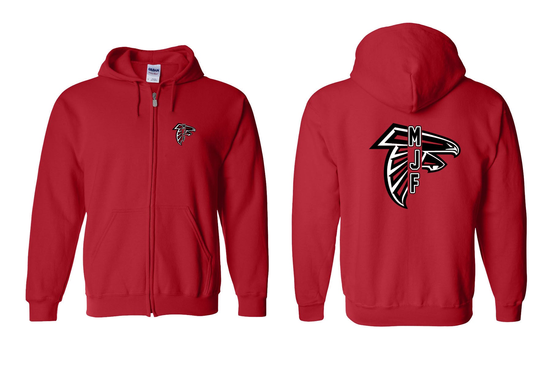 Falcons Football Zip up Sweatshirt Design 5
