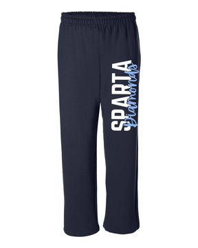 Sparta Diamonds Open Bottom Sweatpants Design 3