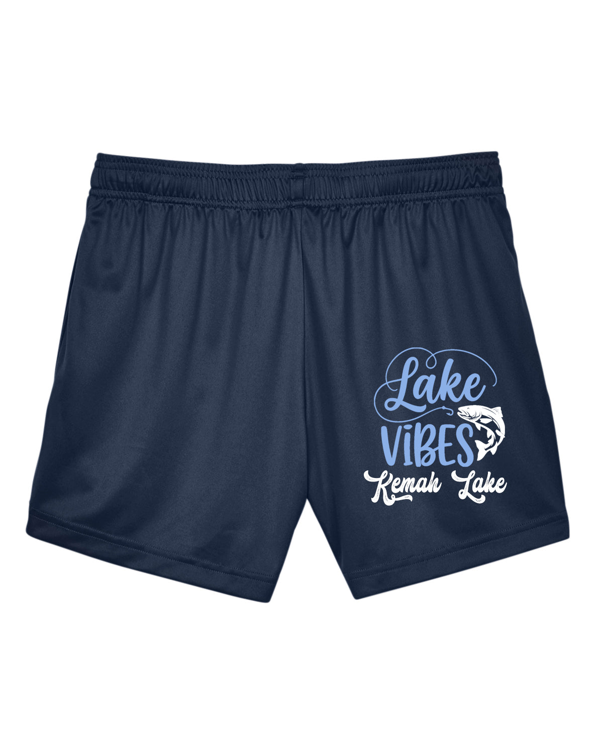 Kemah Lake Ladies Performance Shorts Design 3
