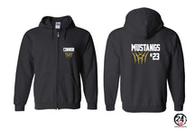 Mustangs Basketball design 8 Zip up Sweatshirt