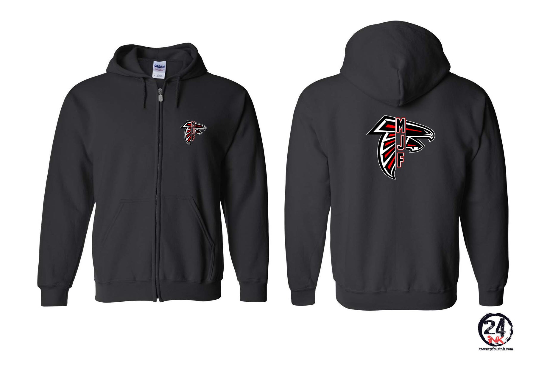 Falcons Football Zip up Sweatshirt Design 5