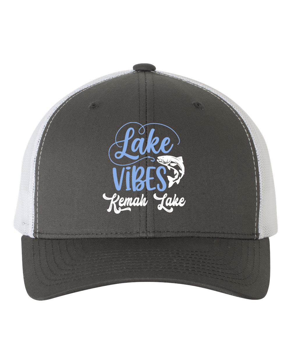 Kemah Lake Trucker Hat Design 3