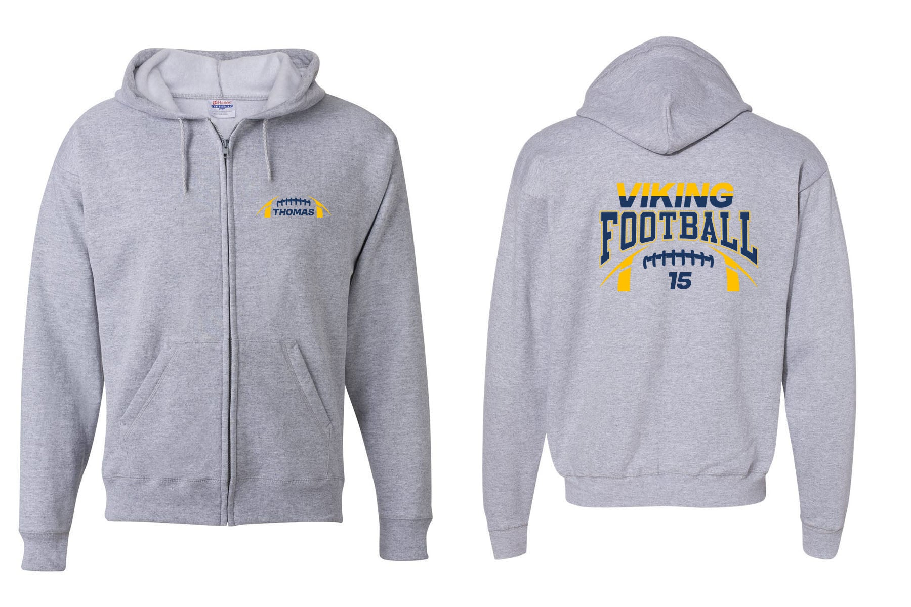 Vikings Football design 8 Zip up Sweatshirt