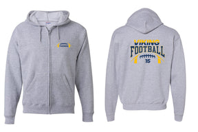 Vikings Football design 8 Zip up Sweatshirt