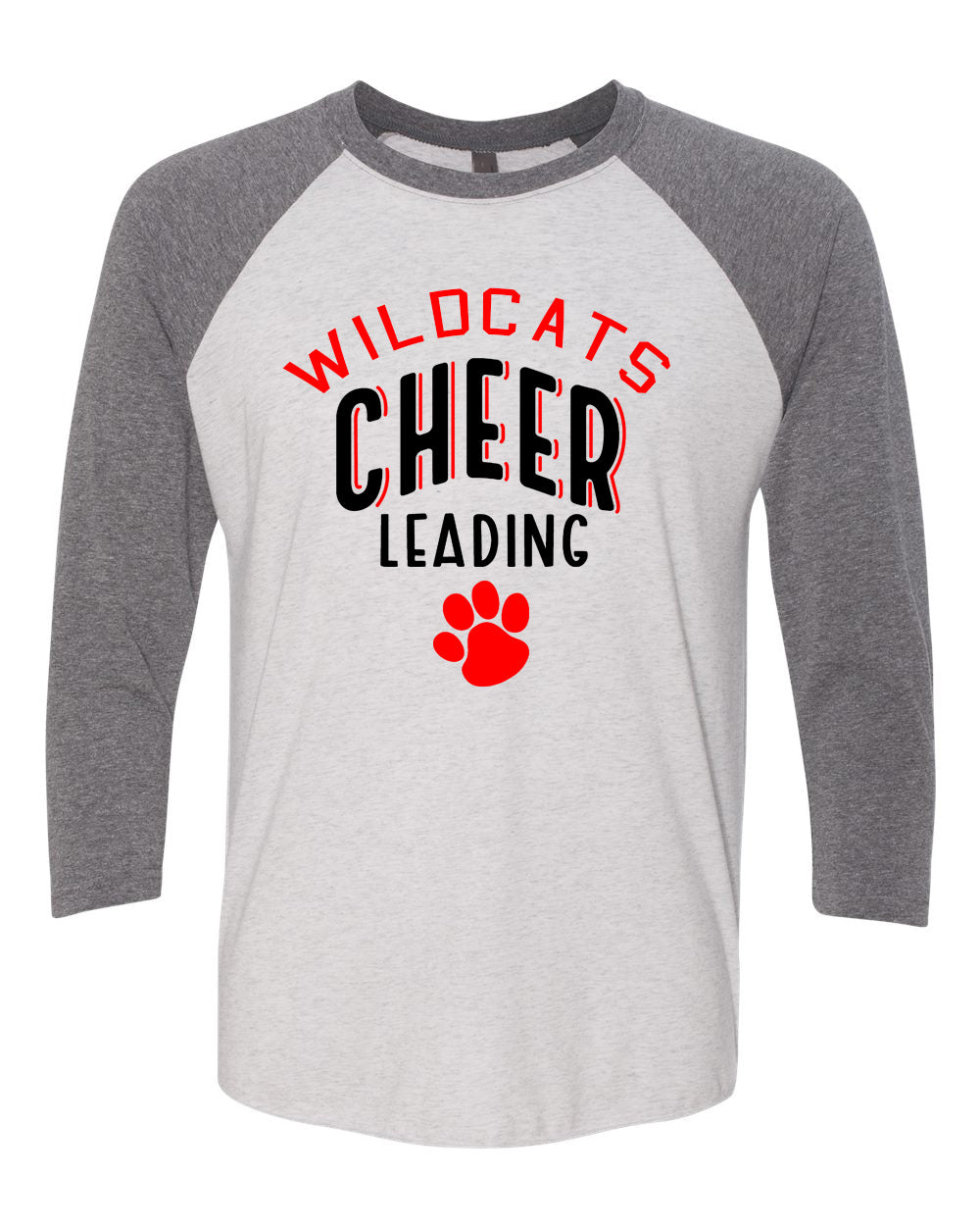 Wildcats Cheer design 5 raglan shirt
