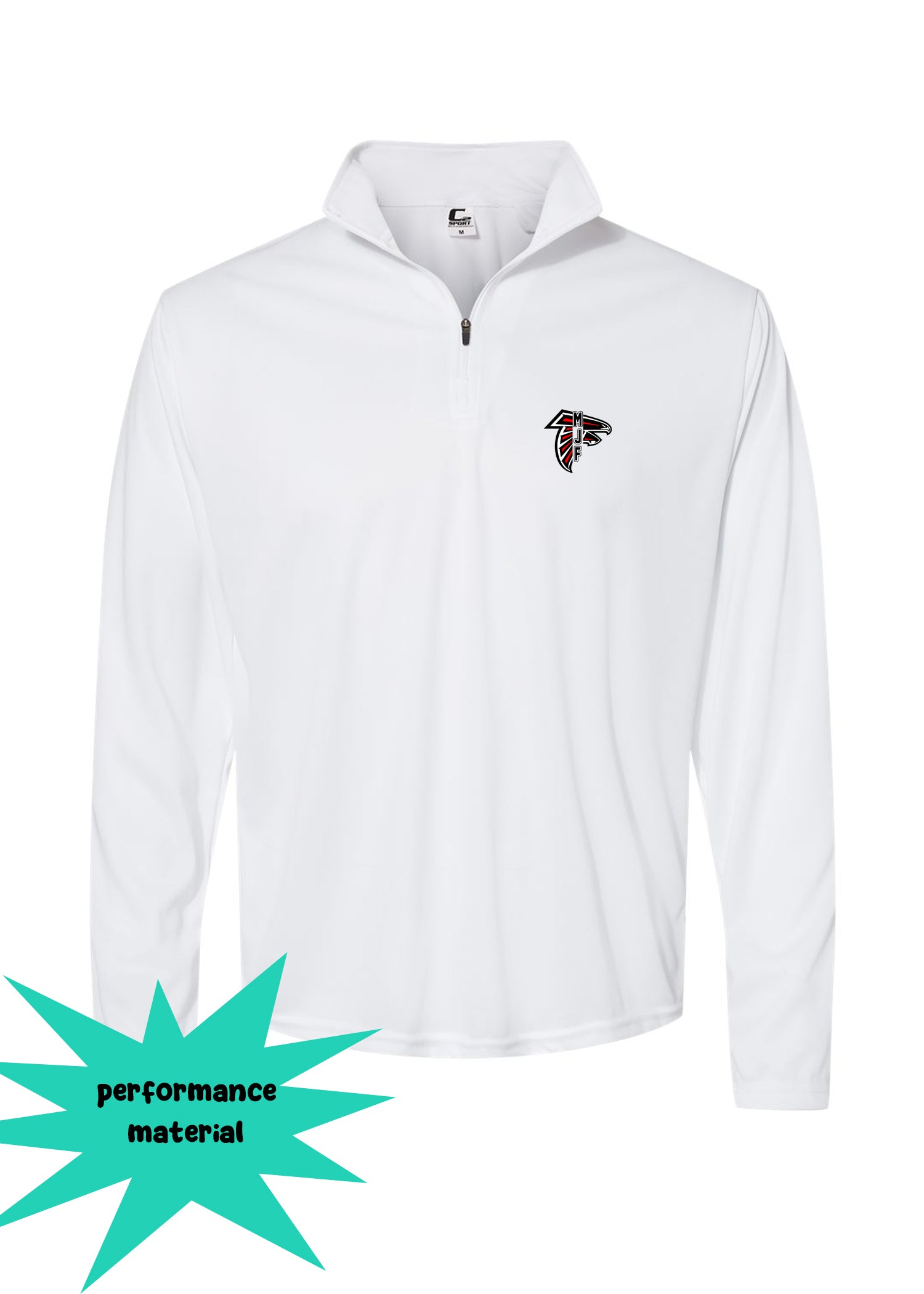 Falcons Football Quarter Zip Long Sleeve Design 5
