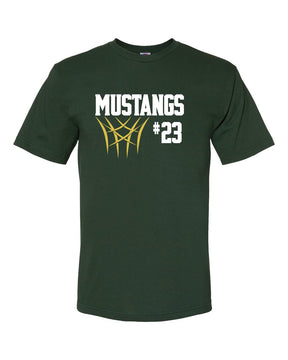 Mustangs Basketball Design 8 T-Shirt