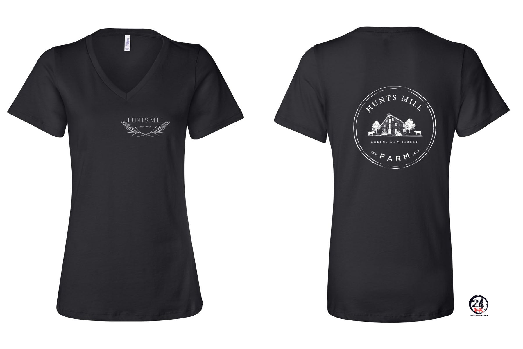 Hunts Mill Farm V-neck T-Shirt