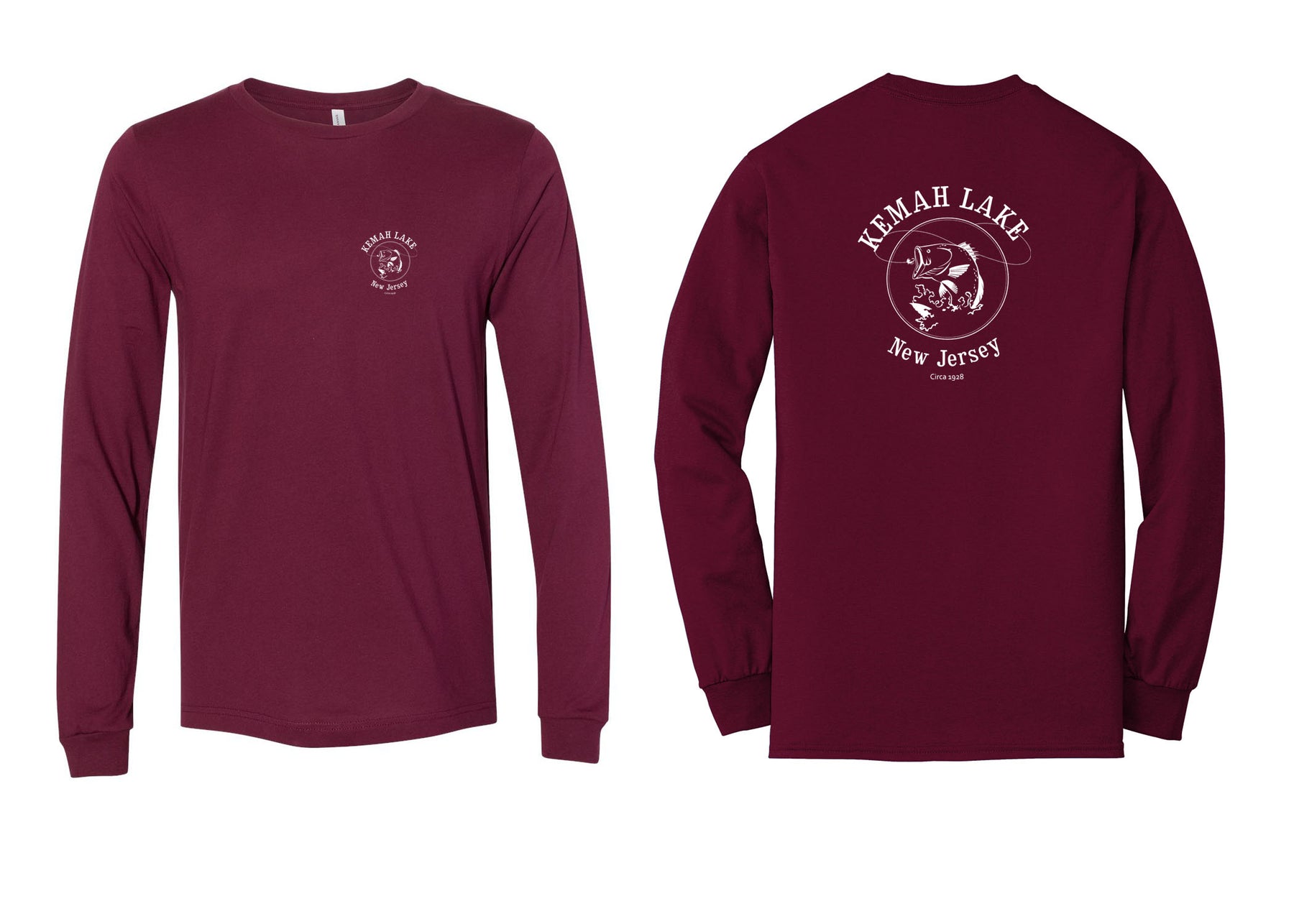 Kemah Lake Long Sleeve Shirt Design 1