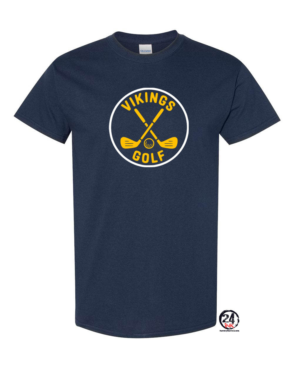 Vikings Golf T-Shirt Design 1