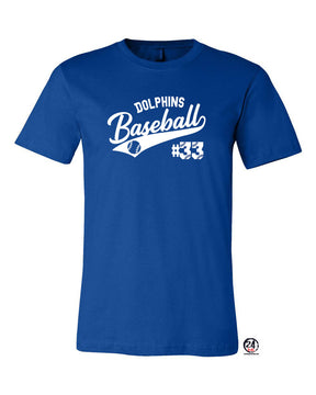 Dolphins Baseball T-Shirt Design 1