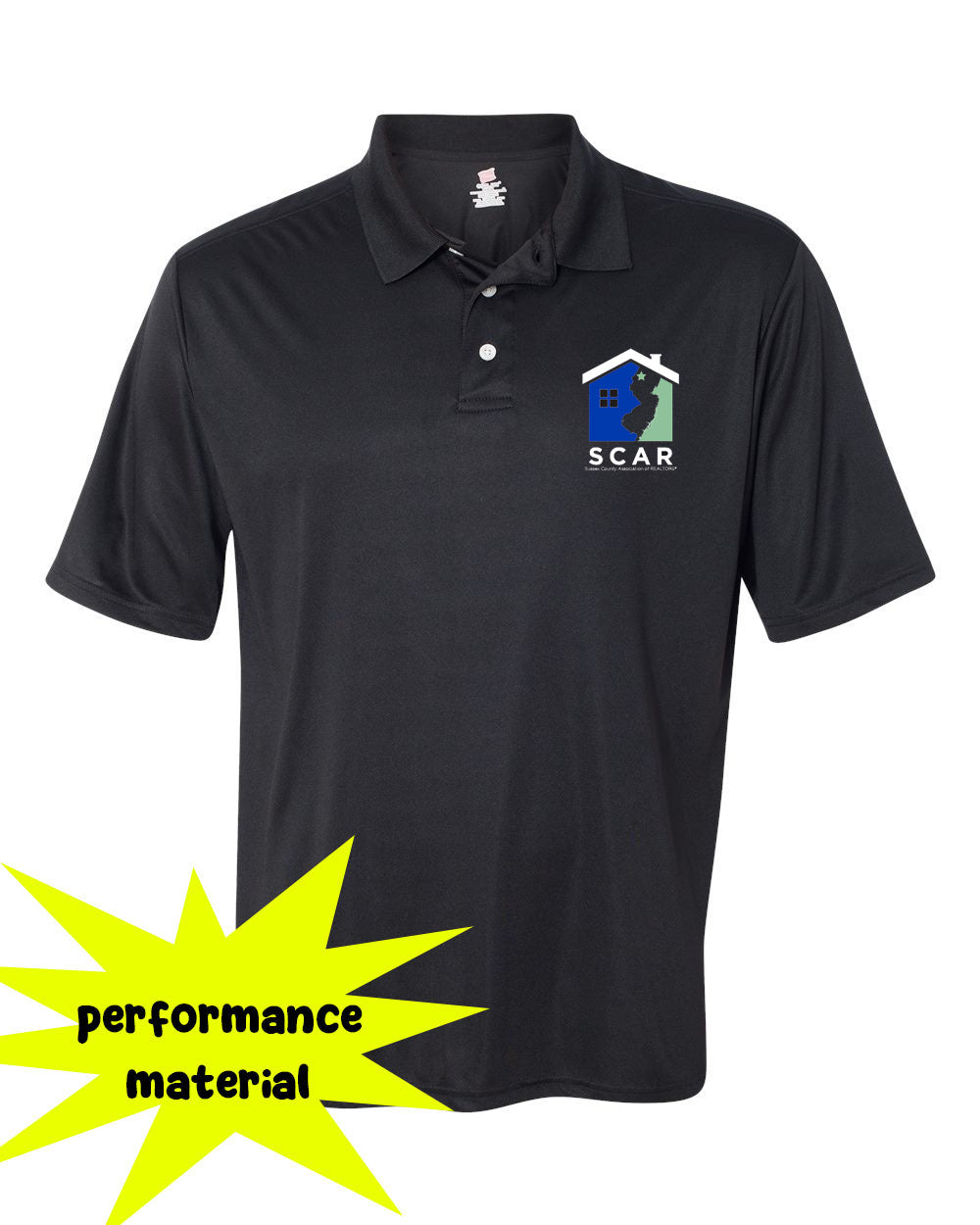 SCAR Performance Material Polo T-Shirt Design 5