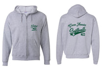 Green Thunder design 2 Zip up Sweatshirt