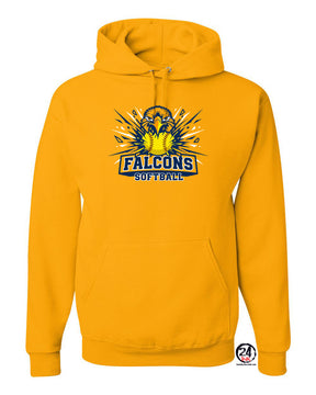 Falcons Softball Hooded Sweatshirt Design 1