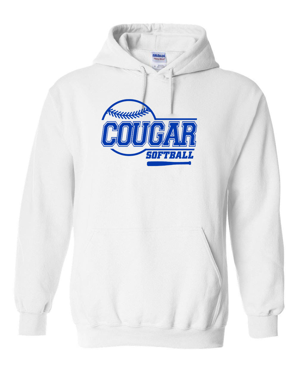 Cougars Softball Design 7 Hooded Sweatshirt
