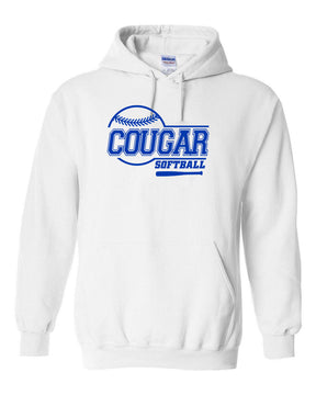 Cougars Softball Design 7 Hooded Sweatshirt