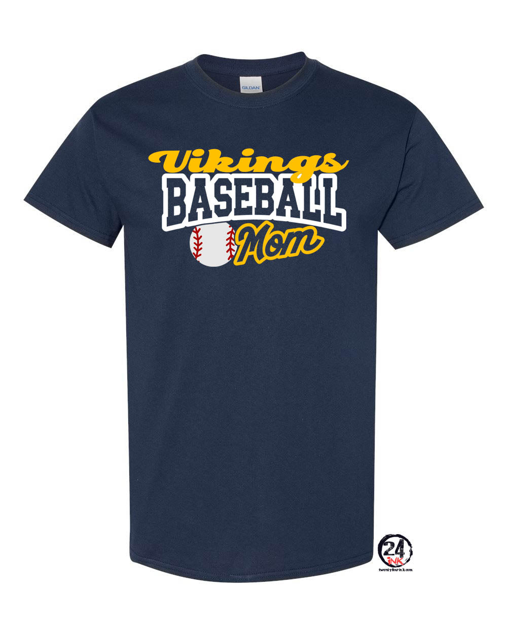 Vikings Baseball T-Shirt Design 1