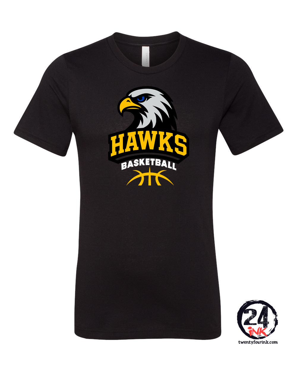 Hawks Basketball T-Shirt Design 1