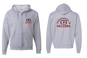 Falcons Football Zip up Sweatshirt Design 1