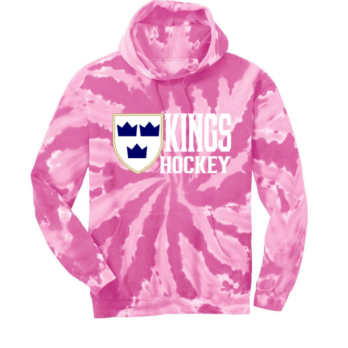 Kings Hockey Tie-Dye Hooded Sweatshirt Design 4