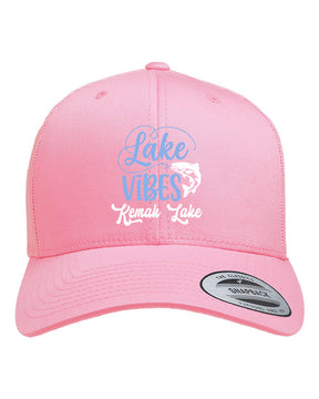 Kemah Lake Trucker Hat Design 3