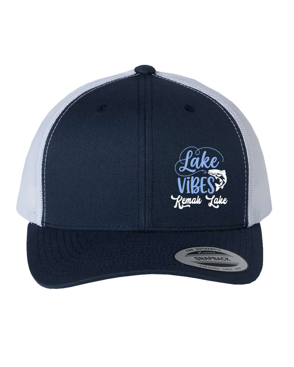 Kemah Lake Trucker Hat Design 3