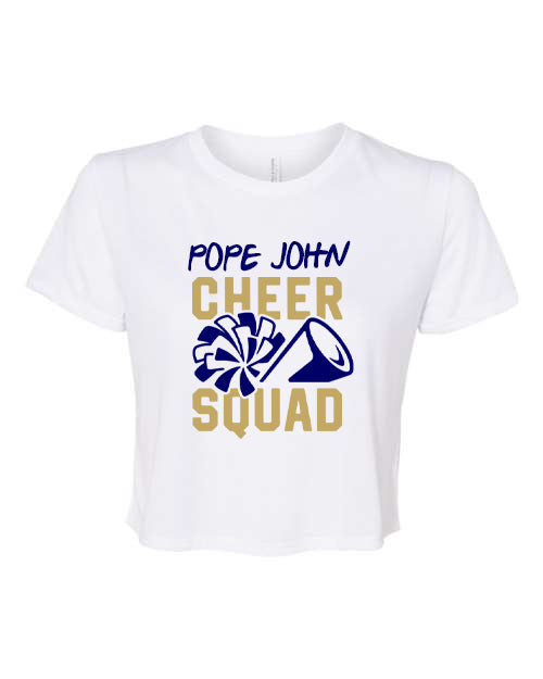 Pope John Cheer Design 9 Crop Top