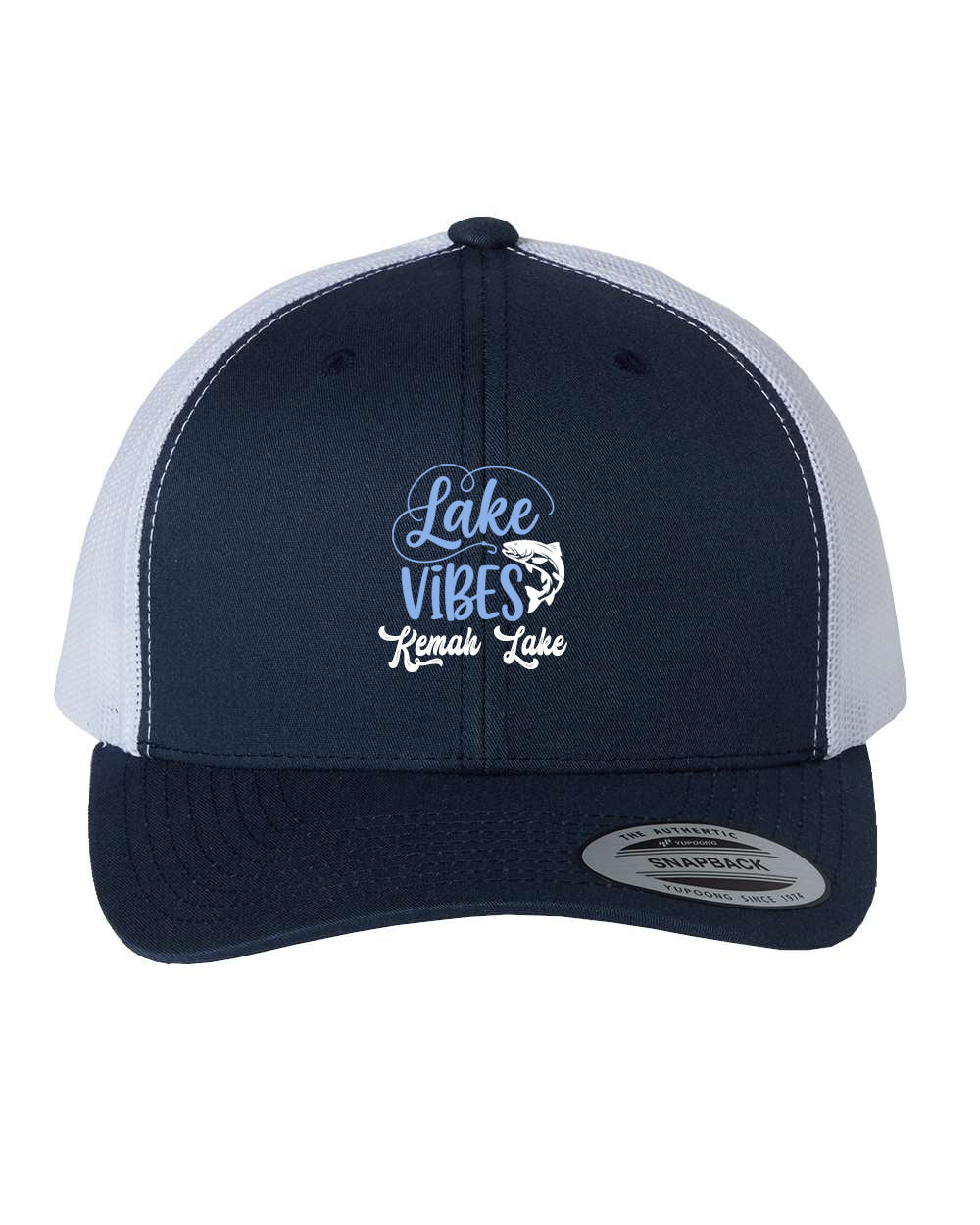 Kemah Lake Trucker Hat Design 3