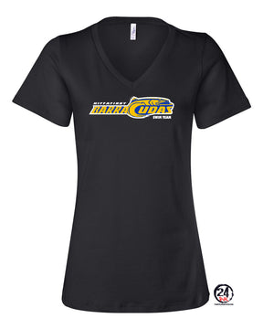 Barracudas V-neck T-Shirt Design 1