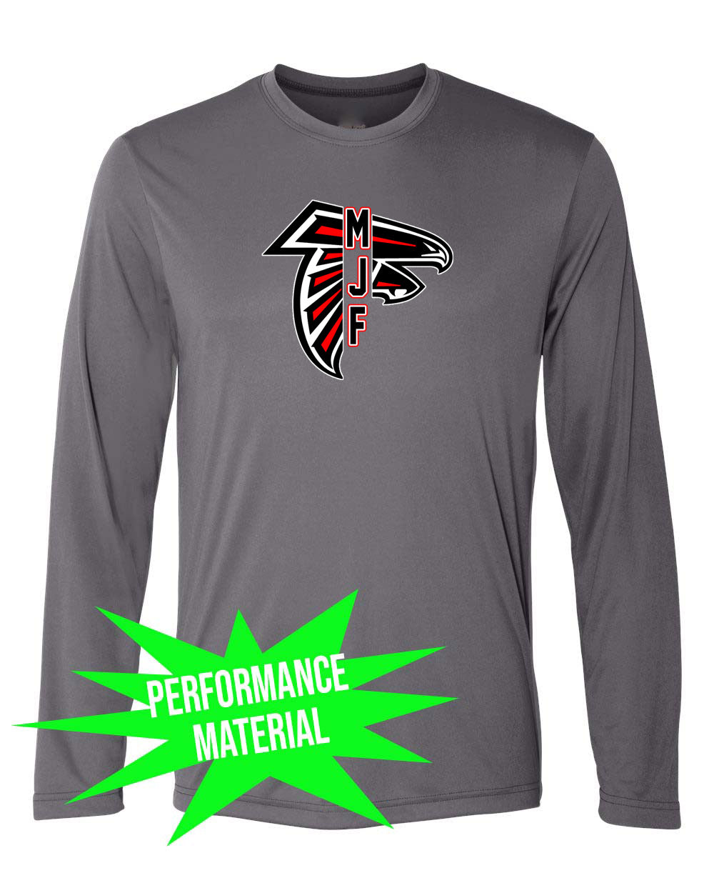 Falcons Football Performance Material Long Sleeve Shirt Design 5