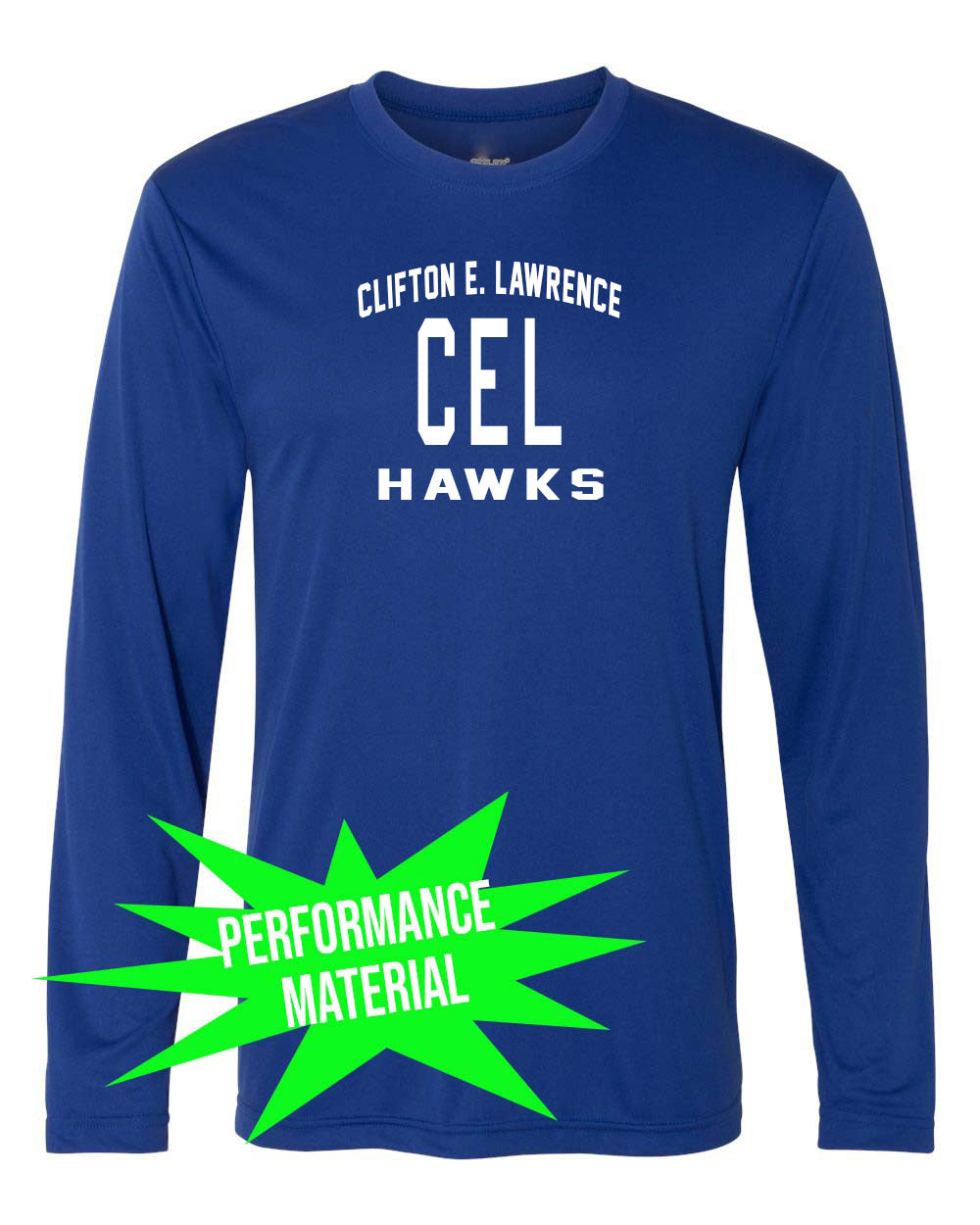 Clifton E. Lawrence Performance Material Long Sleeve Shirt Design 3