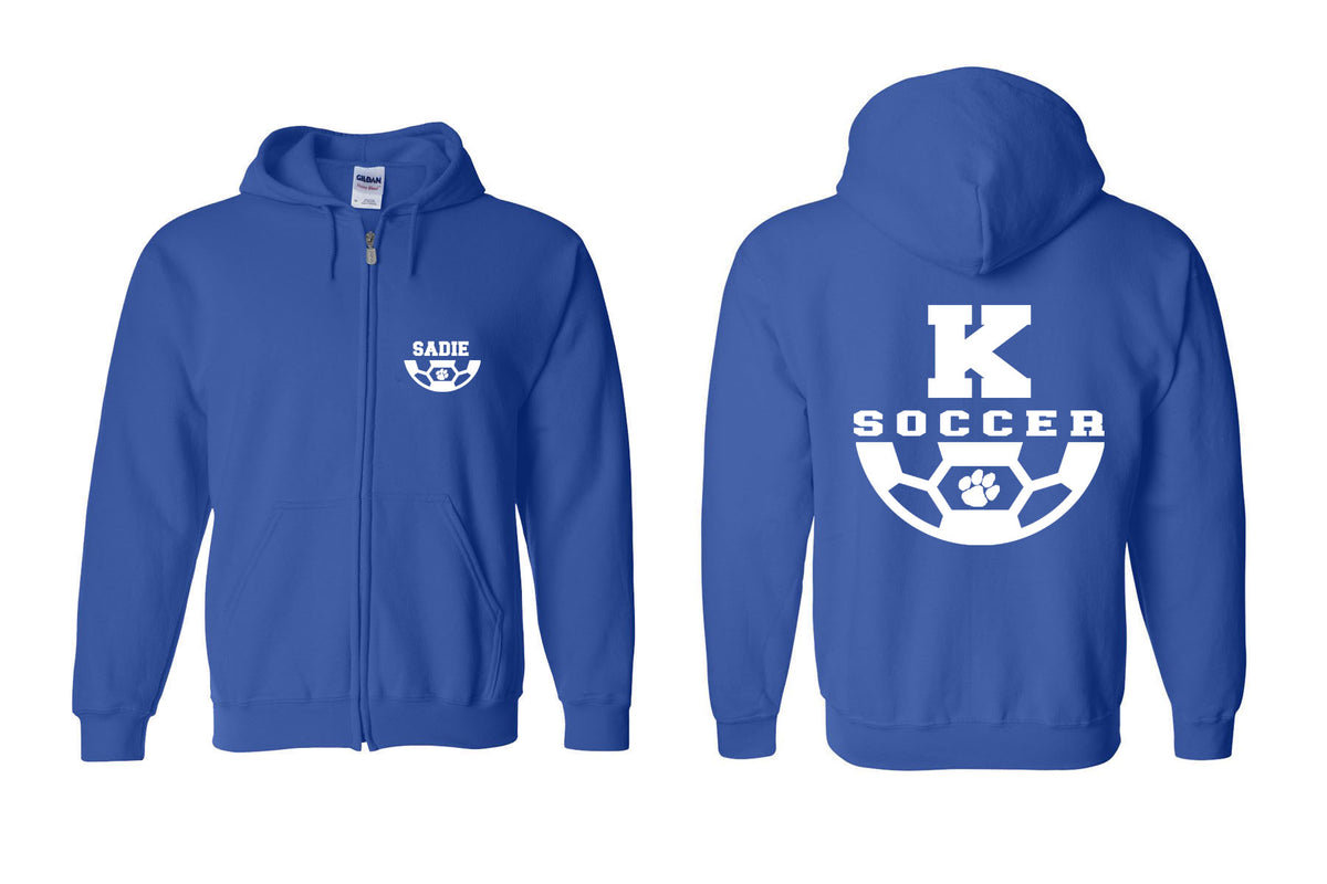 Kittatinny Soccer design 4 Zip up Sweatshirt