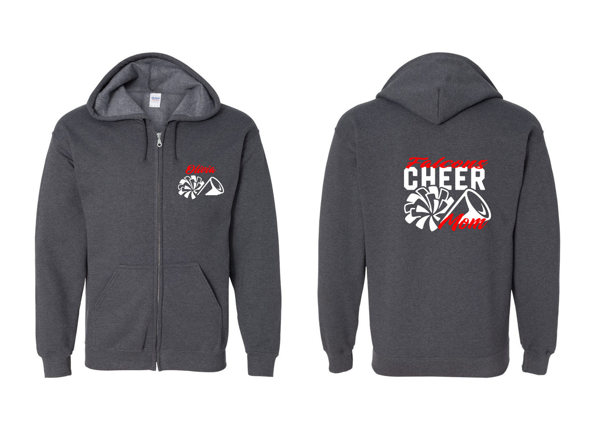 Falcons Cheer Zip up Sweatshirt Design 3