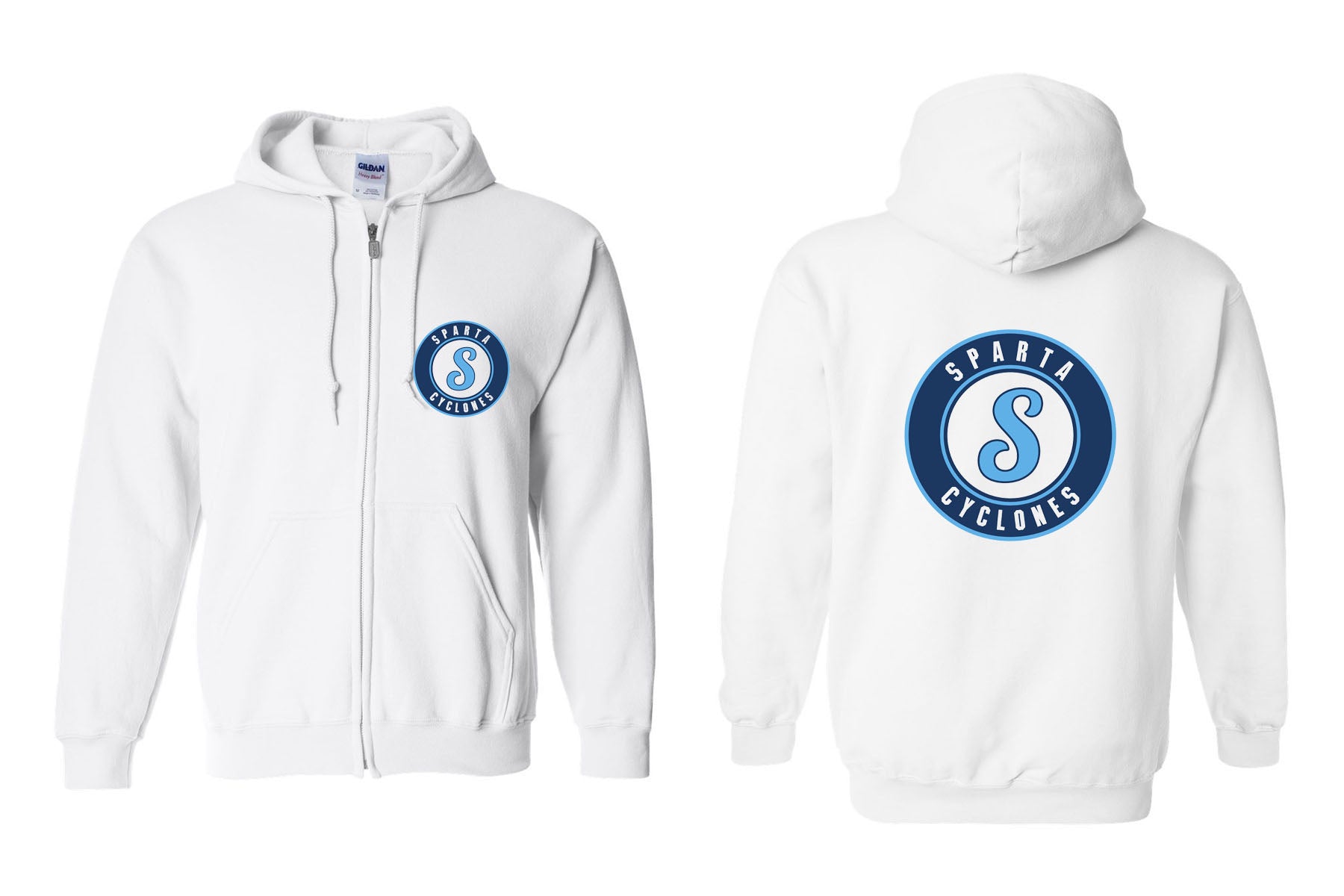 Sparta Cyclones Design 3 Zip up Sweatshirt