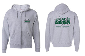 Green Thunder design 3 Zip up Sweatshirt