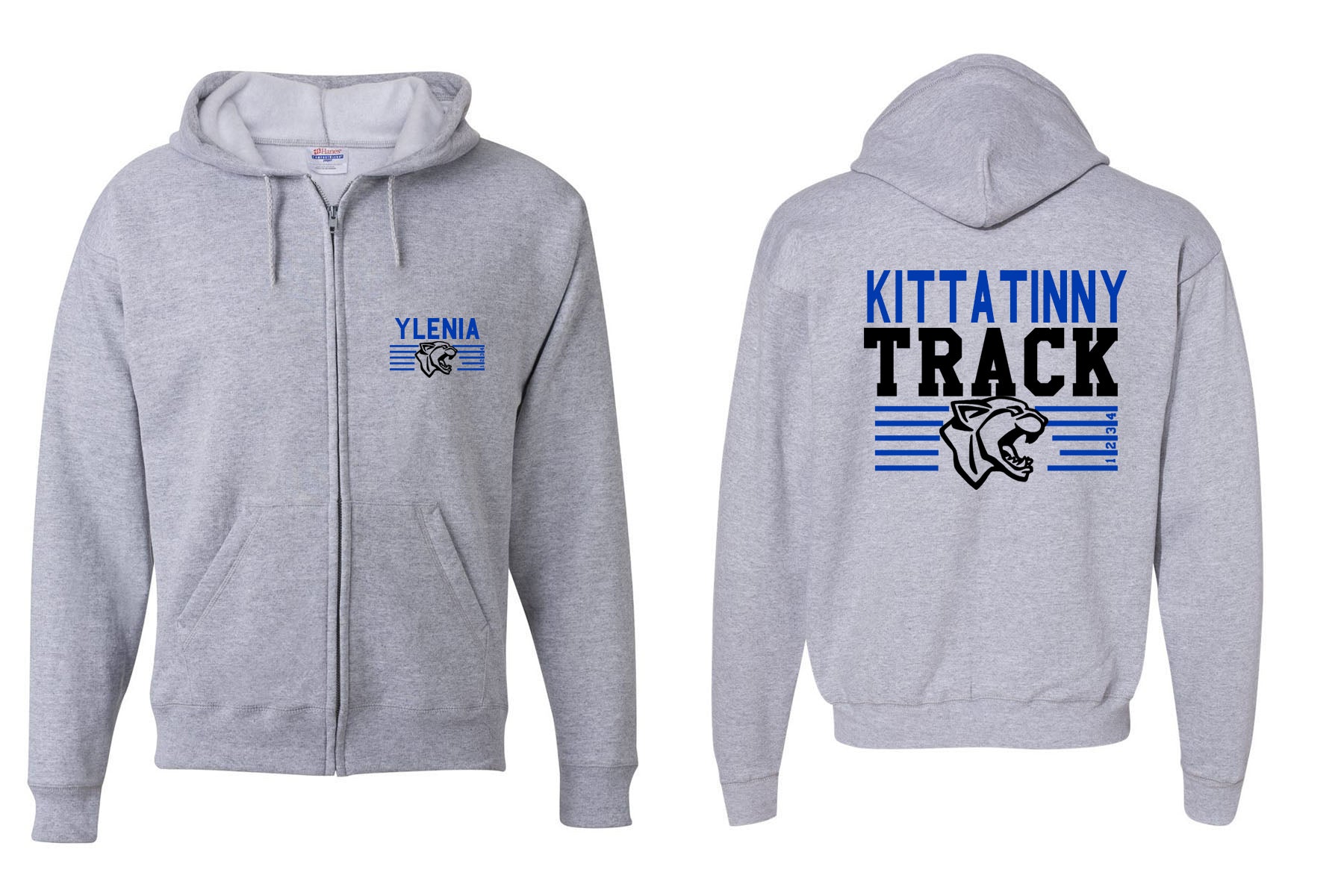 Kittatinny Track design 5 Zip up Sweatshirt