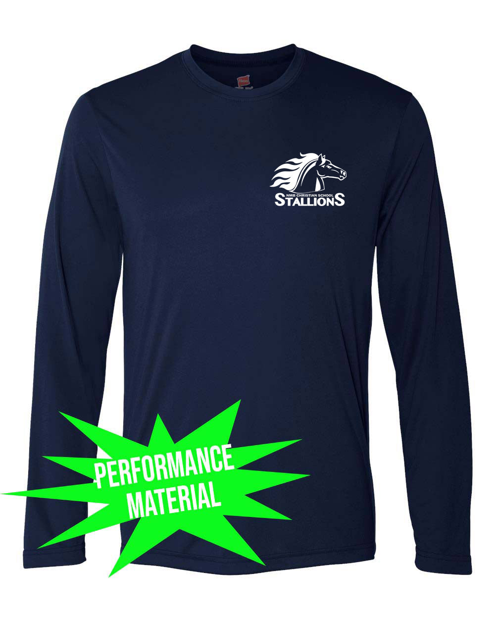 NMB Christian School Uniform Performance Material Long Sleeve Shirt Design 2