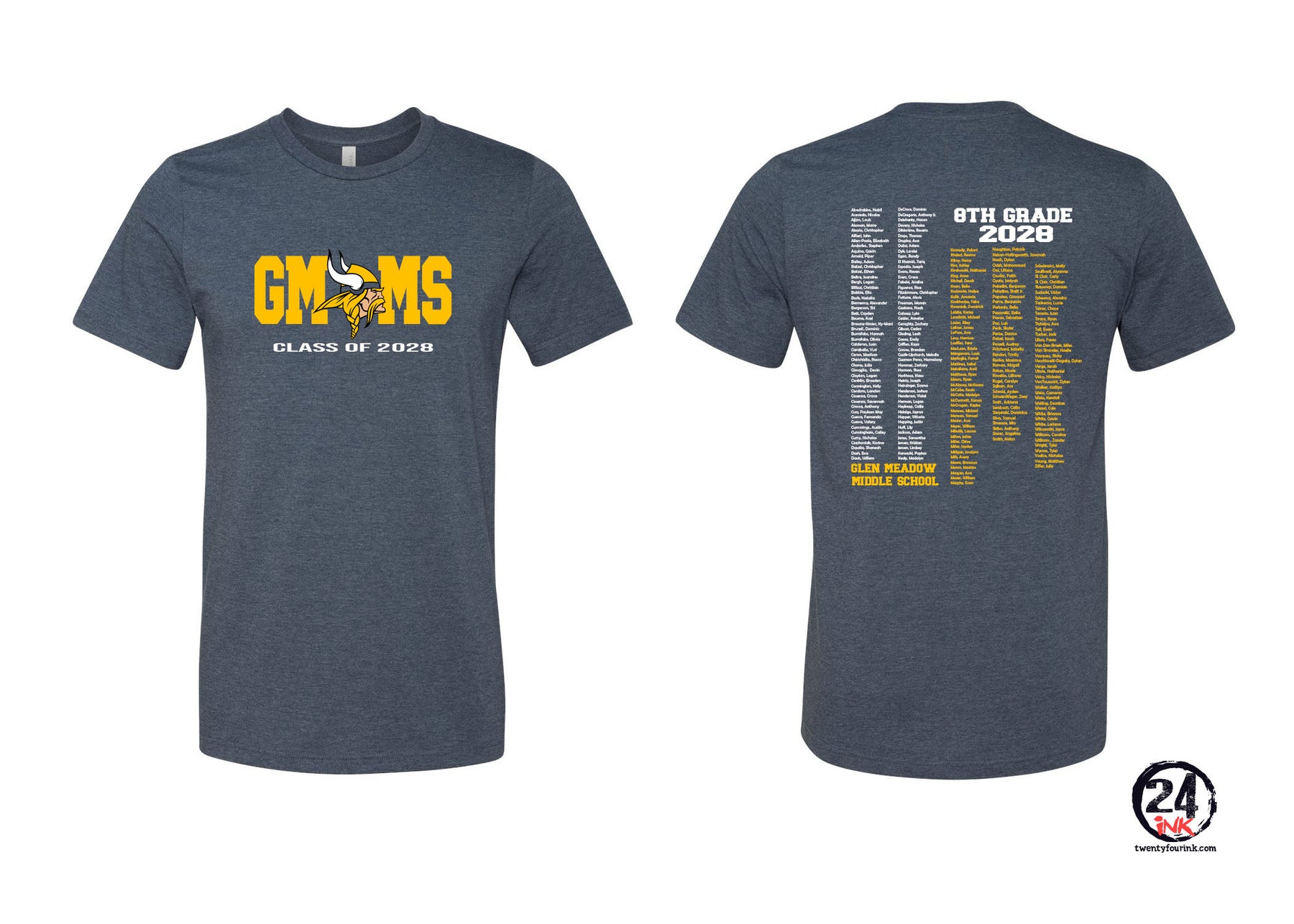 Glen Meadow Class of 2028 T-Shirt