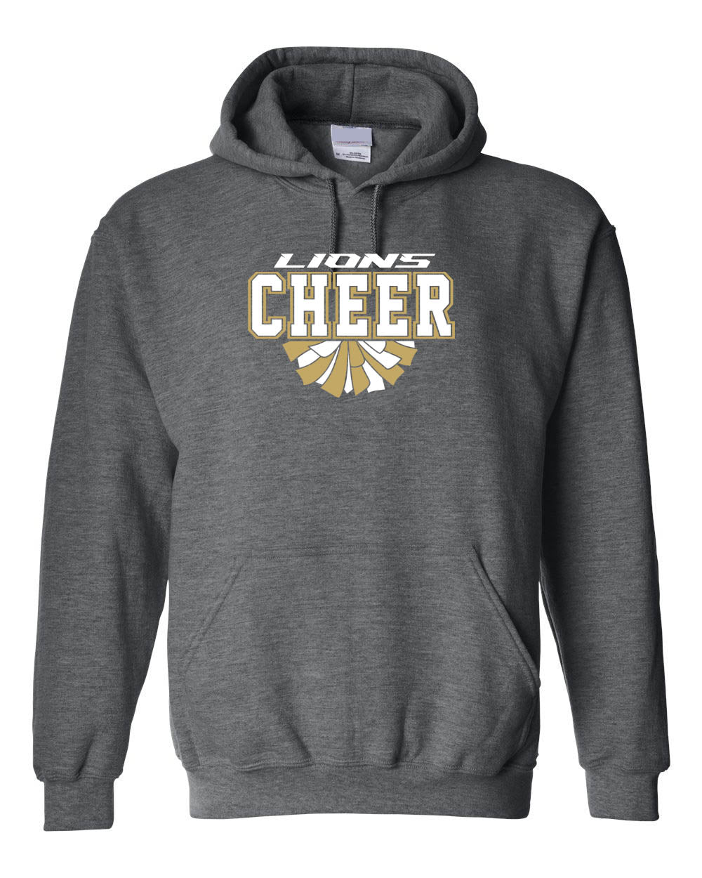 Lions Cheer Hooded Sweatshirt Design 1