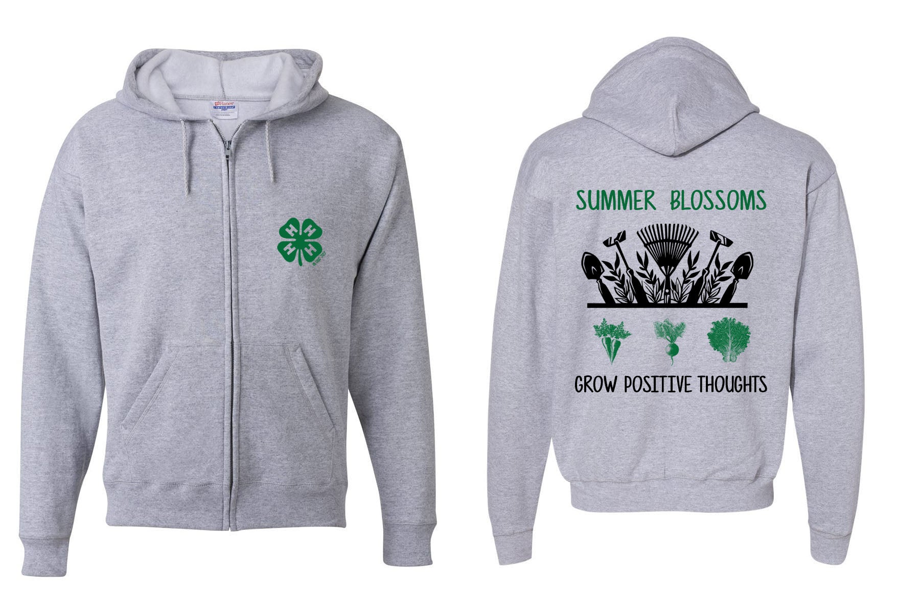 4H Design 1 Zip Up Sweatshirt