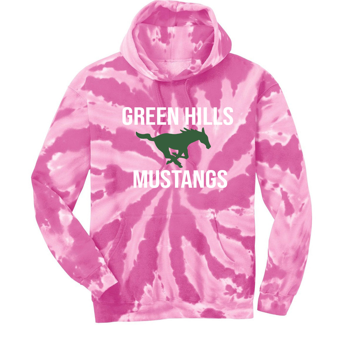 Green Hills Tie-Dye Hooded Sweatshirt Design 13