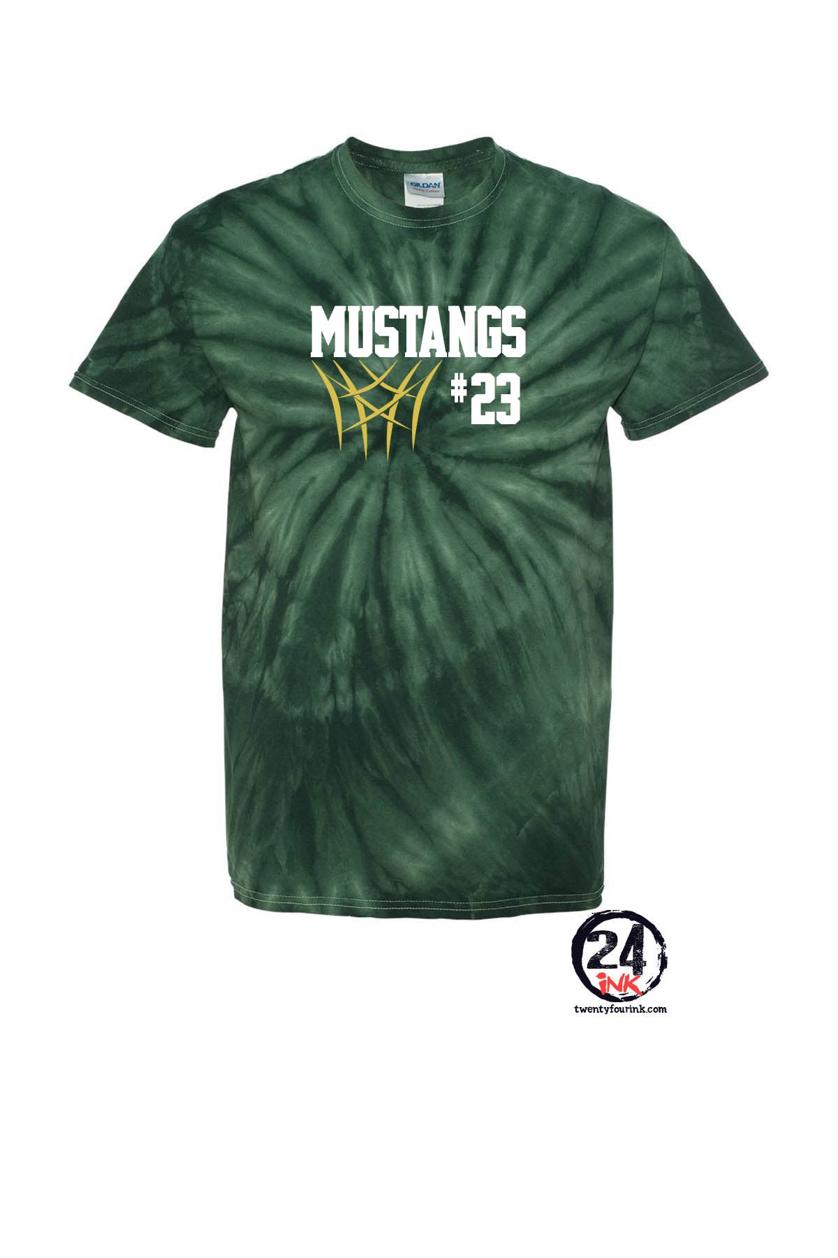 Green Hills Basketball Tie Dye t-shirt Design 8