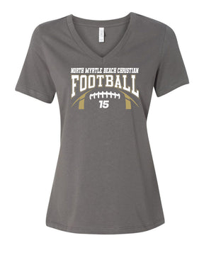 NMB Christian Football V-neck T-Shirt Design 1