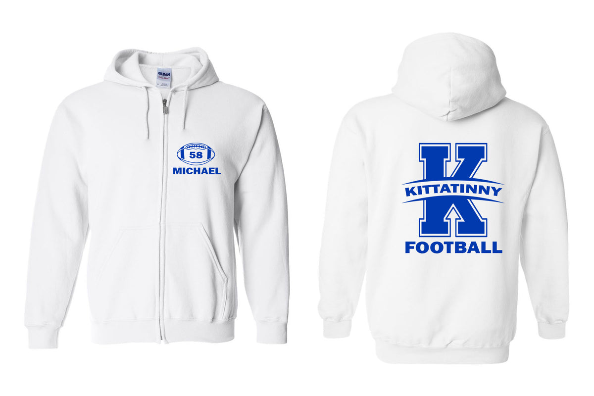 KHS Football Design 12 Zip up Sweatshirt