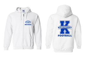 Kittatinny Football Design 12 Zip up Sweatshirt