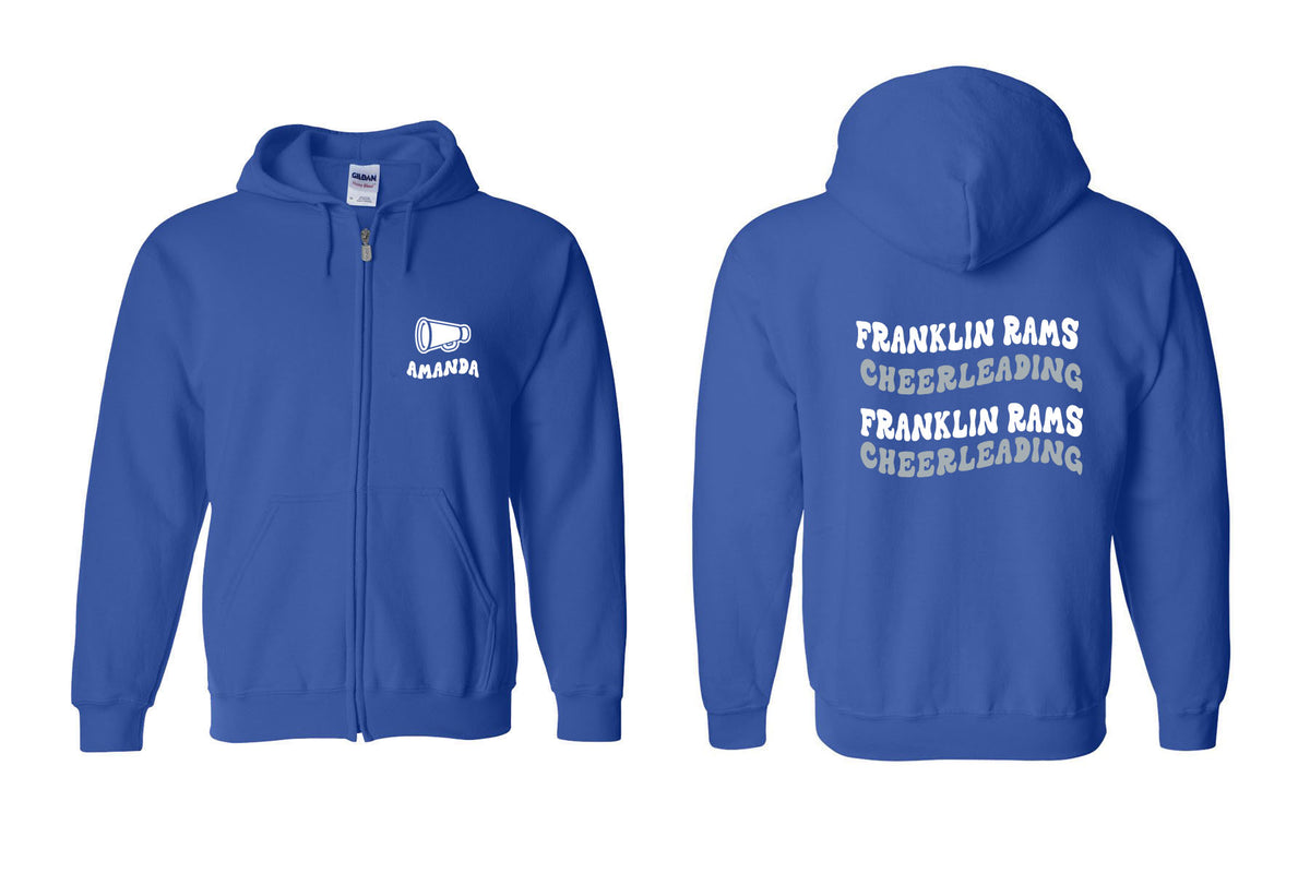 Franklin Cheer design 1 Zip up Sweatshirt