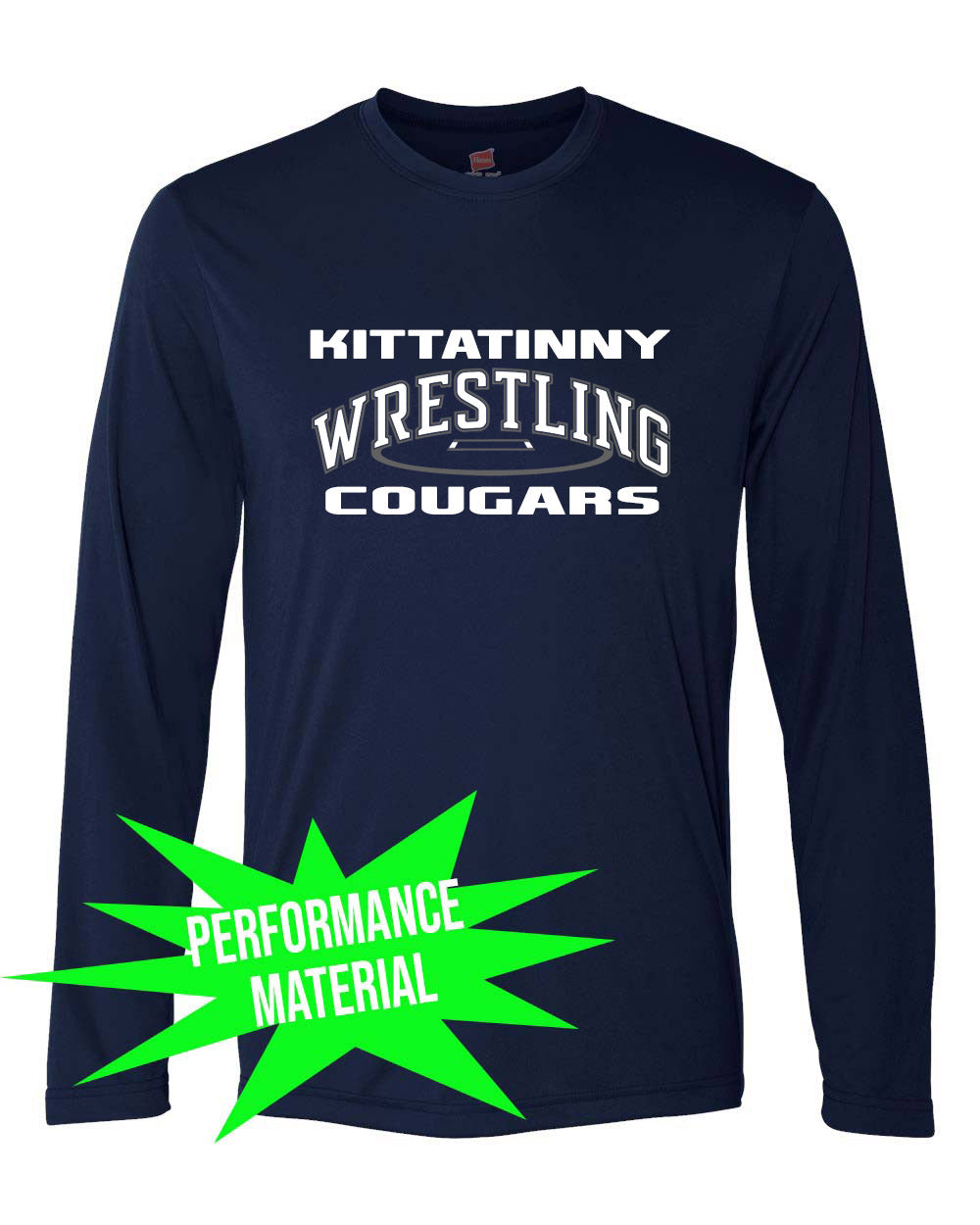 Kittatinny Wrestling Performance Material Design 3 Long Sleeve Shirt