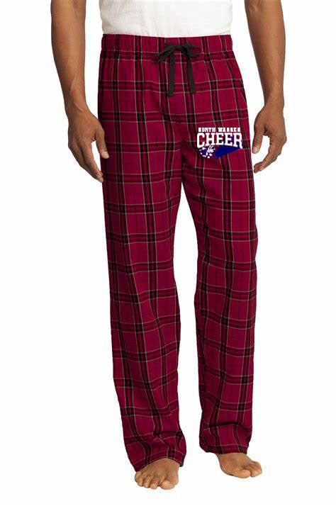 North Warren Cheer Flannel PJ Sweatpants Design 5