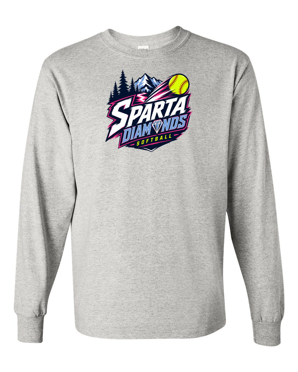 Sparta Diamonds Long Sleeve Shirt Design 1