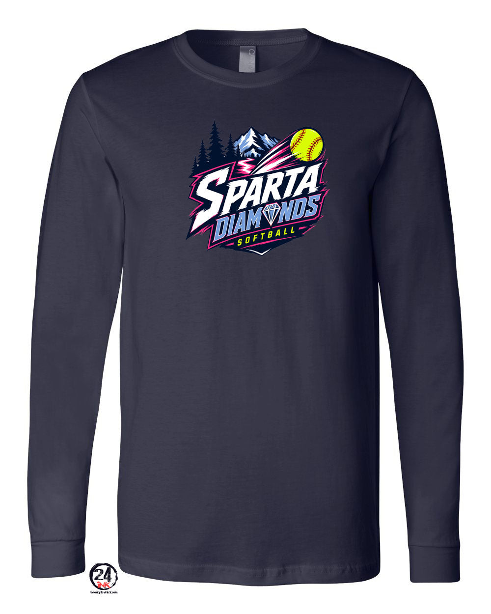 Sparta Diamonds Long Sleeve Shirt Design 1